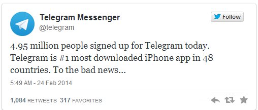 You have new message telegram что это