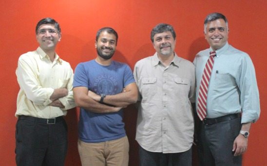 (L-R): Tricog Co-founders Dr Zainul Charbiwala, Abhinav Gujjar, Dr Udayan Dasgupta and Dr Charit Bhograj 