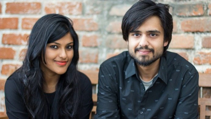 Zilingo Co-founders Ankiti Bose (L) and Dhruv Kapoor