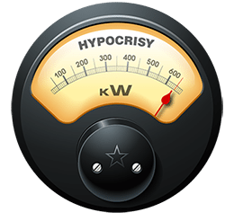 hypocrisy meter