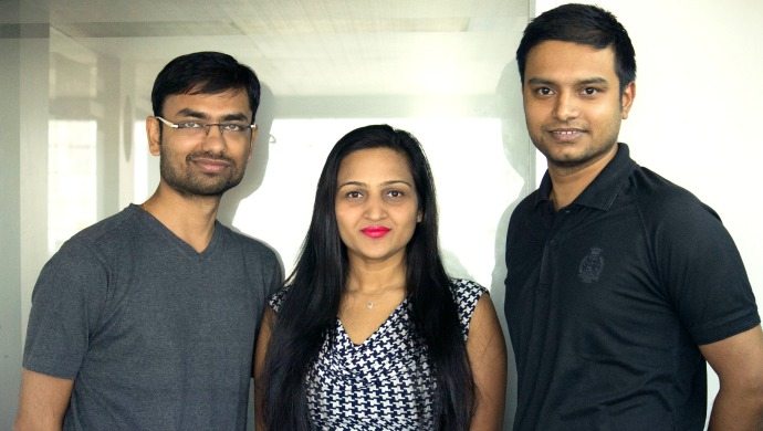 Richa Singh with the other two co-founders