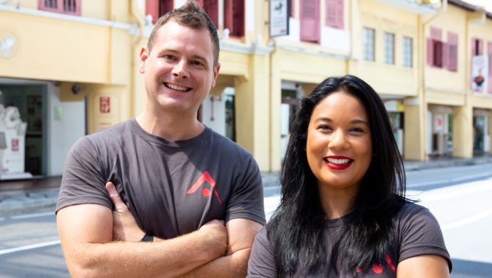 Accelerating Asia co-founders Craig Dixon and Amra Naidoo (L)