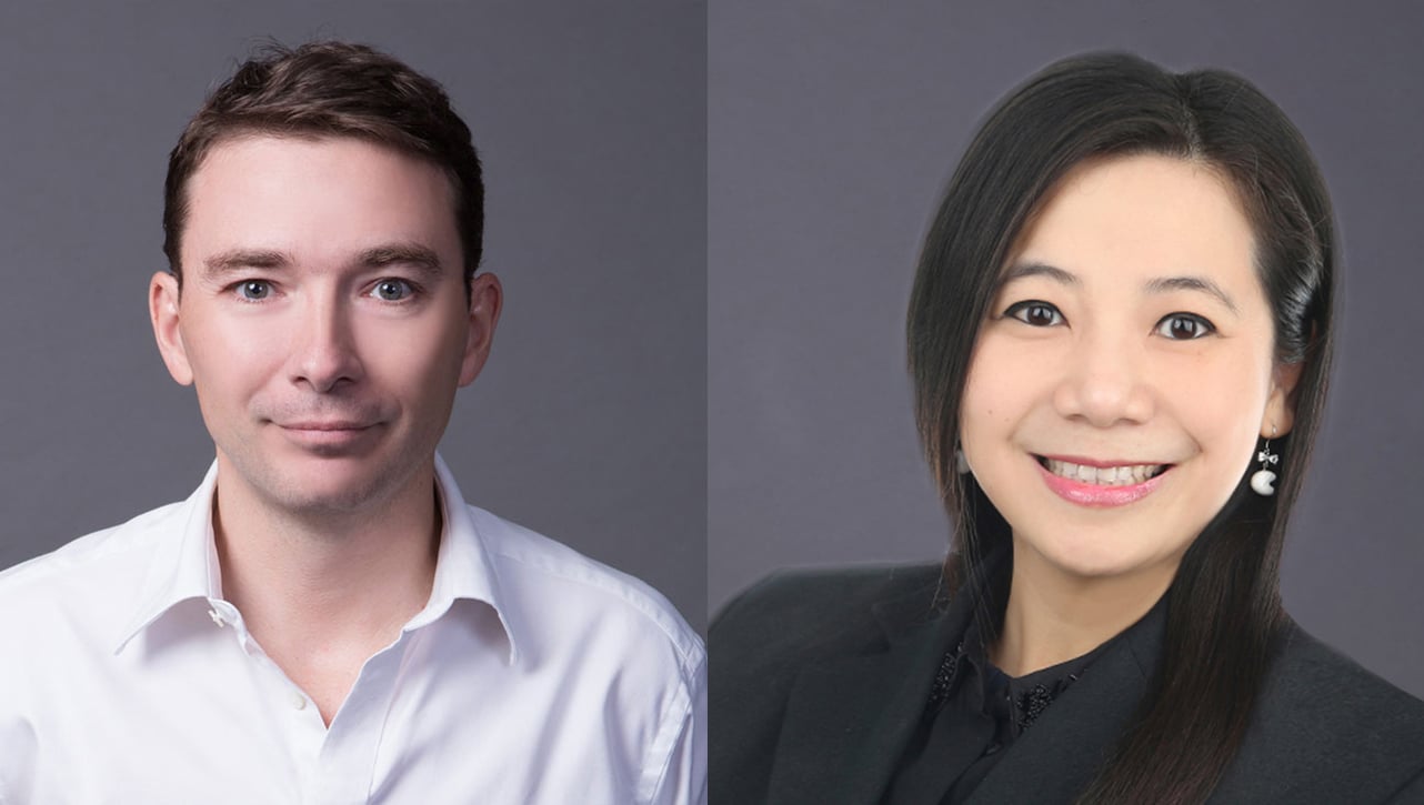 Virtuos CEO Gilles Langourieux and CFO Jasmine Cheong